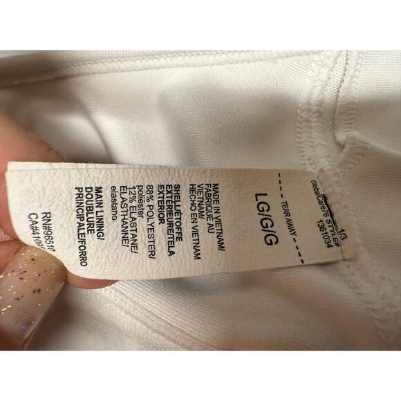 Under Armour Compression Sports Athletic Bra White Size Large - Picture 2 of 4